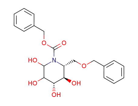 (2R,3R,4S)-2-Benzyloxymethyl-3,4,5,6-tetrahydroxy-piperidine-1-carboxylic acid benzyl ester