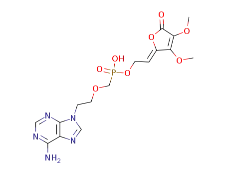 [2-(6-amino-purin-9-yl)-ethoxymethyl]-phosphonic acid mono-[2-(3,4-dimethoxy-5-oxo-5H-furan-2-ylidene)-ethyl] ester