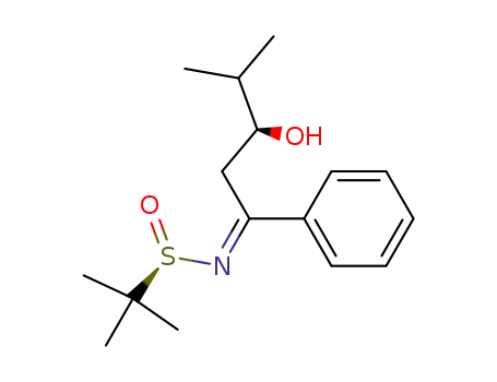 (RS,S)-N-(3-hydroxy-4-methyl-1-phenylpentylidene)-tert-butanesulfinamide