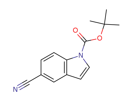 Molecular Structure of 475102-10-4 (1-BOC-5-CYANOINDOLE)
