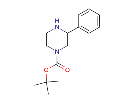 Molecular Structure of 502649-25-4 (N-1-Boc-3-phenylpiperazine)