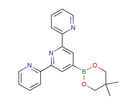 Molecular Structure of 381218-94-6 (2,2':6',2''-Terpyridine, 4'-(5,5-dimethyl-1,3,2-dioxaborinan-2-yl)-)