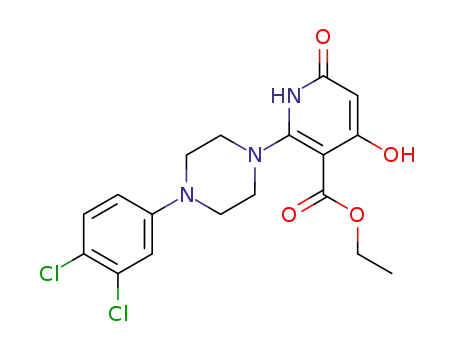 2-(4-(3,4-dichlorophenyl)piperazino)-4-hydroxy-1,6-dihydro-6-oxopyridine-3-carboxylic acid ethyl ester