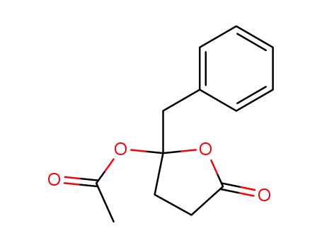 acetic acid 2-benzyl-5-oxo-tetrahydrofuran-2-yl ester