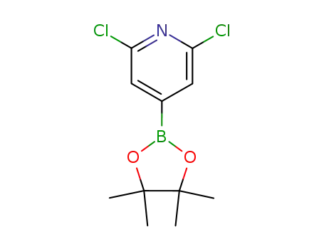 Molecular Structure of 408492-27-3 (2,6-DICHLORO-4-(4,4,5,5-TETRAMETHYL-1,3,2-DIOXABOROLAN-2-YL)PYRIDINE)