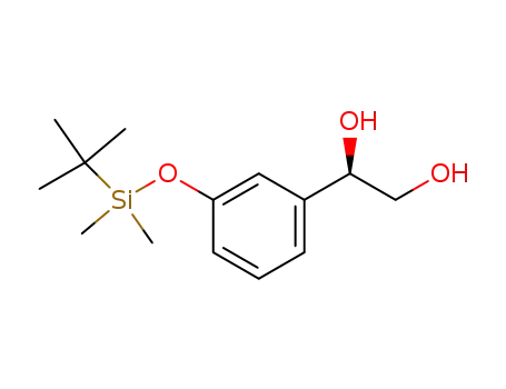 Molecular Structure of 603983-65-9 (1,2-Ethanediol, 1-[3-[[(1,1-dimethylethyl)dimethylsilyl]oxy]phenyl]-, (1R)-)