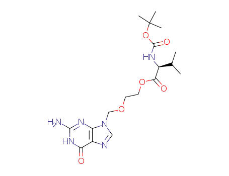 Molecular Structure of 502421-44-5 (N-t-Boc-valacyclovir)