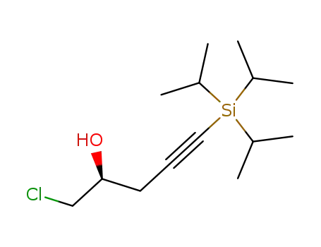 (2S)-1-chloro-5-(triisopropylsilanyl)pent-4-yn-2-ol