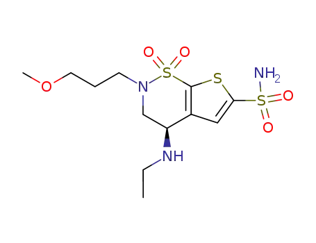 4-(Ethylamino)-2-(3-methoxypropyl)-1,1-dioxo-3,4-dihydrothieno[3,2-e]thiazine-6-sulfonamide