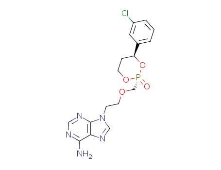 (rac)-trans-9-{2-[4-(3-chlorophenyl)-2-oxo-1,3,2-dioxaphosphorinan-2-methyleneoxy]eth-1-yl}adenine