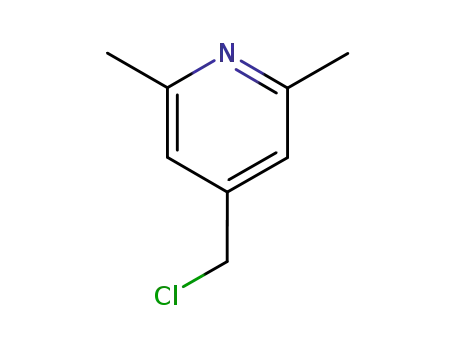 Molecular Structure of 120739-87-9 (Pyridine, 4-(chloromethyl)-2,6-dimethyl- (9CI))
