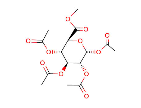 Molecular Structure of 5432-32-6 (1,2,3,4-Tetra-O-acetyl-a-D-glucuronidemethylester)