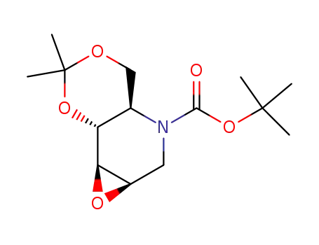 (1R,3aR,7aR,8R)-6,6-dimethylhexahydro-1,5,7-trioxa-3-azacyclopropa[a]naphthalene-3-carboxylic acid tert-butyl ester