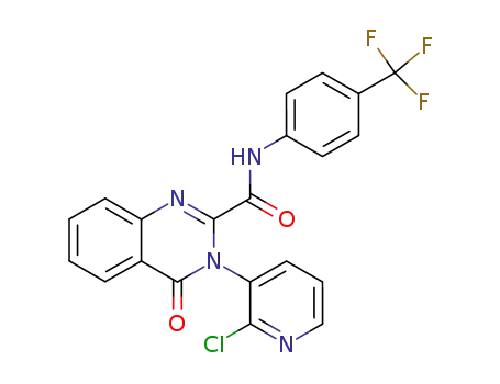 3-(2-chloro-pyridin-3-yl)-4-oxo-3,4-dihydro-quinazoline-2-carboxylic acid (4-trifluoromethyl-phenyl)-amide