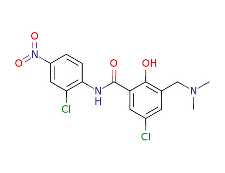 5-chloro-N-(2-chloro-4-nitrophenyl)-2-hydroxy-3-(dimethylaminomethyl)benzamide