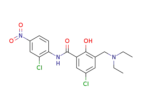 5-chloro-N-(2-chloro-4-nitrophenyl)-2-hydroxy-3-(diethylaminomethyl)benzamide
