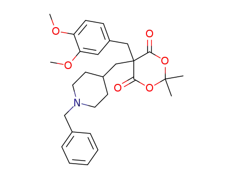 5-[(1-benzyl-4-piperidyl)methyl]-5-(3,4-dimethoxybenzyl)-2,2-dimethyl-1,3-dioxane-4,6-dione