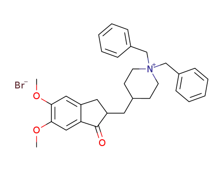 1,1-dibenzyl-4-(5,6-dimethoxy-1-oxo-indan-2-ylmethyl)-piperidinium; bromide