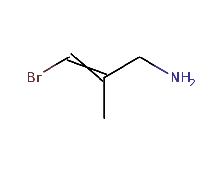 Molecular Structure of 913983-80-9 (2-Propen-1-amine,  3-bromo-2-methyl-)