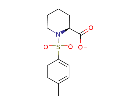 Molecular Structure of 56099-73-1 (2-Piperidinecarboxylic acid, 1-[(4-methylphenyl)sulfonyl]-, (2S)-)