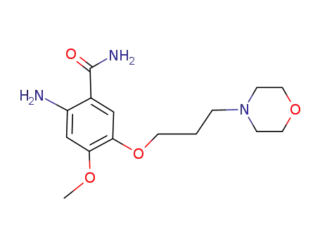 Molecular Structure of 246512-44-7 (2-aMino-4-Methoxy-5-(3-Morpholinopropoxy)benzaMide)