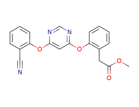 2-(2-(6-(2-cyanophenoxy)pyrimidin-4-yloxy)phenyl)acetic acid methyl ester