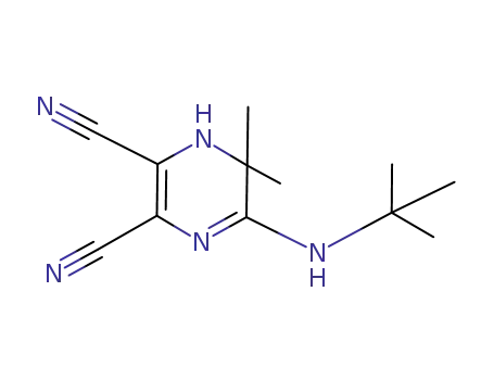 5-(1,1-dimethylethylamino)-1,6-dihydro-6,6-dimethylpyrazine-2,3-dicarbonitrile