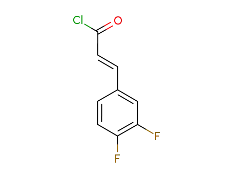 Molecular Structure of 376608-66-1 (2-Propenoyl chloride, 3-(3,4-difluorophenyl)-, (2E)-)