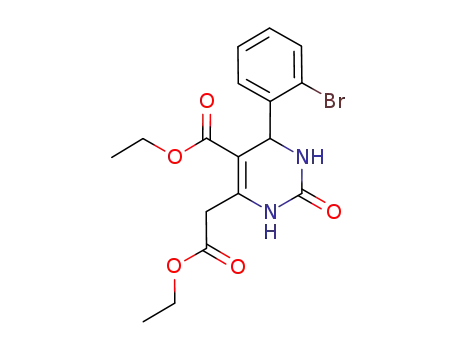 ethyl 6-ethoxycarbonylmethyl-4-(2-bromophenyl)-2-oxo-1,2,3,4-tetrahydropyrimidine-5-carboxylate