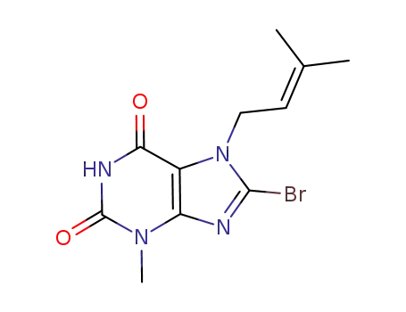 8-bromo-3-methyl-7-(3-methyl-but-2-enyl)-3,7-dihydro-purine-2,6-dione