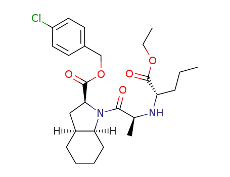 (2S,3aS,7aS)-1-{2-[1-(ethoxycarbonyl)-(S)-butylamine]-(S)-propionyl}octahydroindole-2-carboxylic acid 4-chlorobenzyl ester