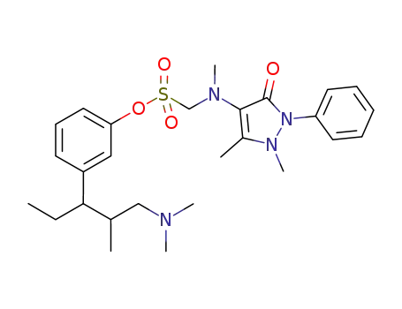3-(1-(dimethylamino)-2-methylpentan-3-yl)phenol ((1,5-dimethyl-3-oxo-2-phenylpyrazolidin-4-yl)(methyl)amino)methanesulfonate
