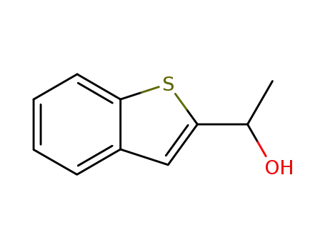 Molecular Structure of 51868-95-2 (1-BENZO[B]THIOPHEN-2-YL-ETHANOL)