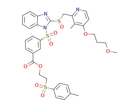 3-{2-[4-(3-methoxypropoxy)-3-methylpyridin-2-yl-methanesulfinyl]benzimidazole-1-sulfon-yl}benzoic acid 2-(toluene-4-sulfonyl)ethyl ester