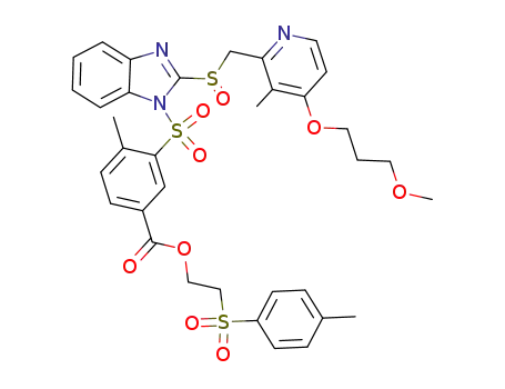 3-{2-[4-(3-methoxypropoxy)-3-methylpyridin-2-yl-methanesulfinyl]benzimidazole-1-sulfon-yl}-4-methylbenzoic acid 2-(toluene-4-sulfonyl)ethyl ester