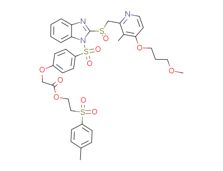 (4-{2-[4-(3-methoxypropoxy)-3-methylpyridin-2-ylmethanesulfinyl]benzoimidazole-1-sulfon-yl}phenoxy)acetic acid 2-(toluene-4-sulfonyl)ethyl ester