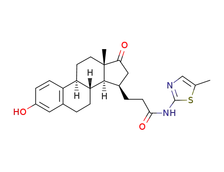 3-(3-Hydroxy-17-oxo-estra-1,3,5(10)-trien-15β-yl)-N-(5-methyl-thiazol-2-yl)-propionamide