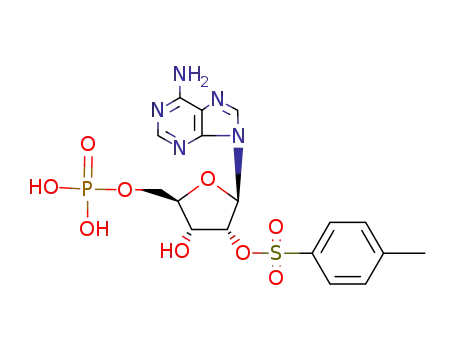 Molecular Structure of 28220-12-4 (5'-Adenylic acid, 2'-(4-methylbenzenesulfonate))