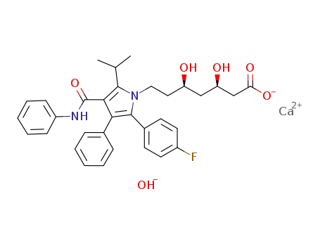 [R-(R*,R*)]-2-(4-fluorophenyl)-β,δ-dihydroxy-5-(1-methylethyl)-3-phenyl-4-[(phenylamino)carbonyl]-1H-pyrrole-1-heptanoic acid, calcium salt