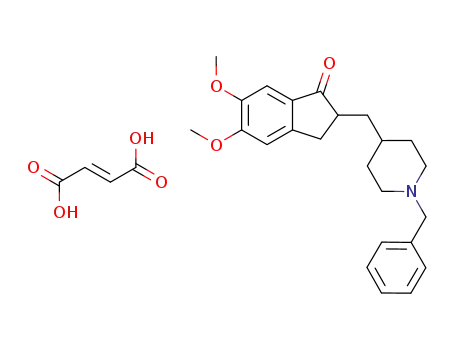 1-benzyl-4-[(5,6-dimethoxy-1-indanon)-2-yl]methylpiperidine fumarate