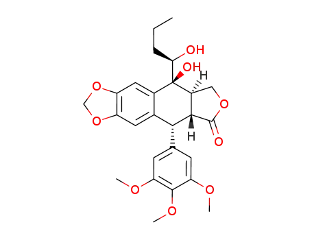 7α-[(1R)-1-hydroxybutyl]epi-podophyllotoxin