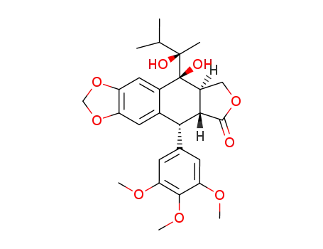 7α-[(2R)-2-hydroxy-3-methylbut-2-yl]epi-podophyllotoxin