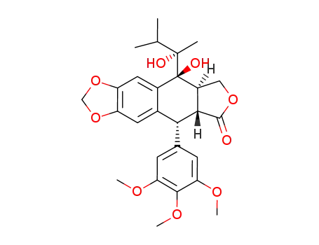 7α-[(2S)-2-hydroxy-3-methylbut-2-yl]epi-podophyllotoxin