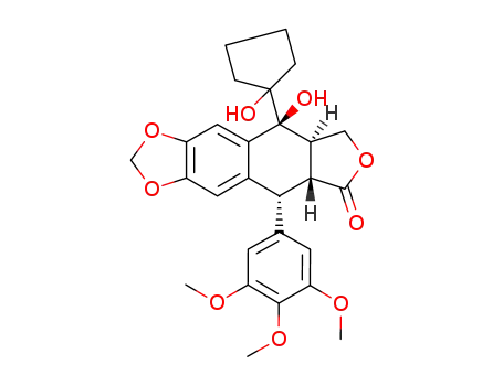 7α-(1-hydroxycyclopentyl)epi-podophyllotoxin