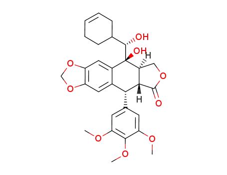 7α-[(1S)-1-cyclohex-3-enyl-1-hydroxymethyl]epi-podophyllotoxin