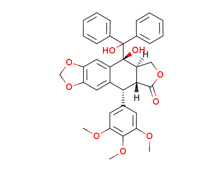7α-(1-hydroxy-1,1-diphenylmethyl)epi-podophyllotoxin