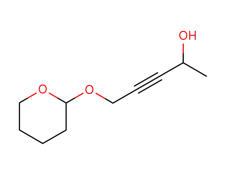 Molecular Structure of 14092-30-9 (3-Pentyn-2-ol, 5-[(tetrahydro-2H-pyran-2-yl)oxy]-)