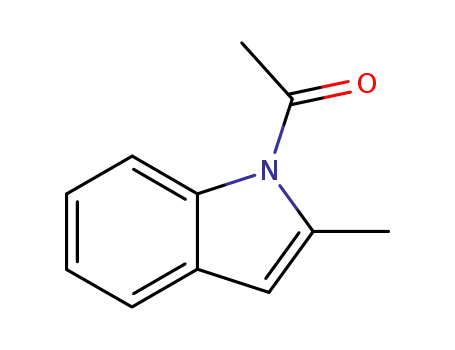Molecular Structure of 37842-85-6 (1H-Indole, 1-acetyl-2-methyl-)