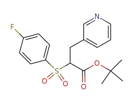 2-(4-fluoro-benzenesulfonyl)-3-pyridin-3-ylpropionic acid tert-butyl ester