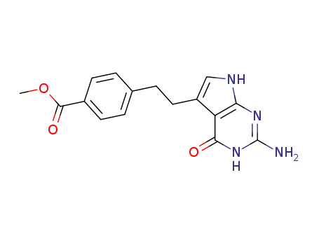 4-[2-(2-amino-4,7-dihydro-4-oxo-1H-pyrrolo[2,3-d]pyrimidin-5-yl)ethyl]benzoic acid methyl ester